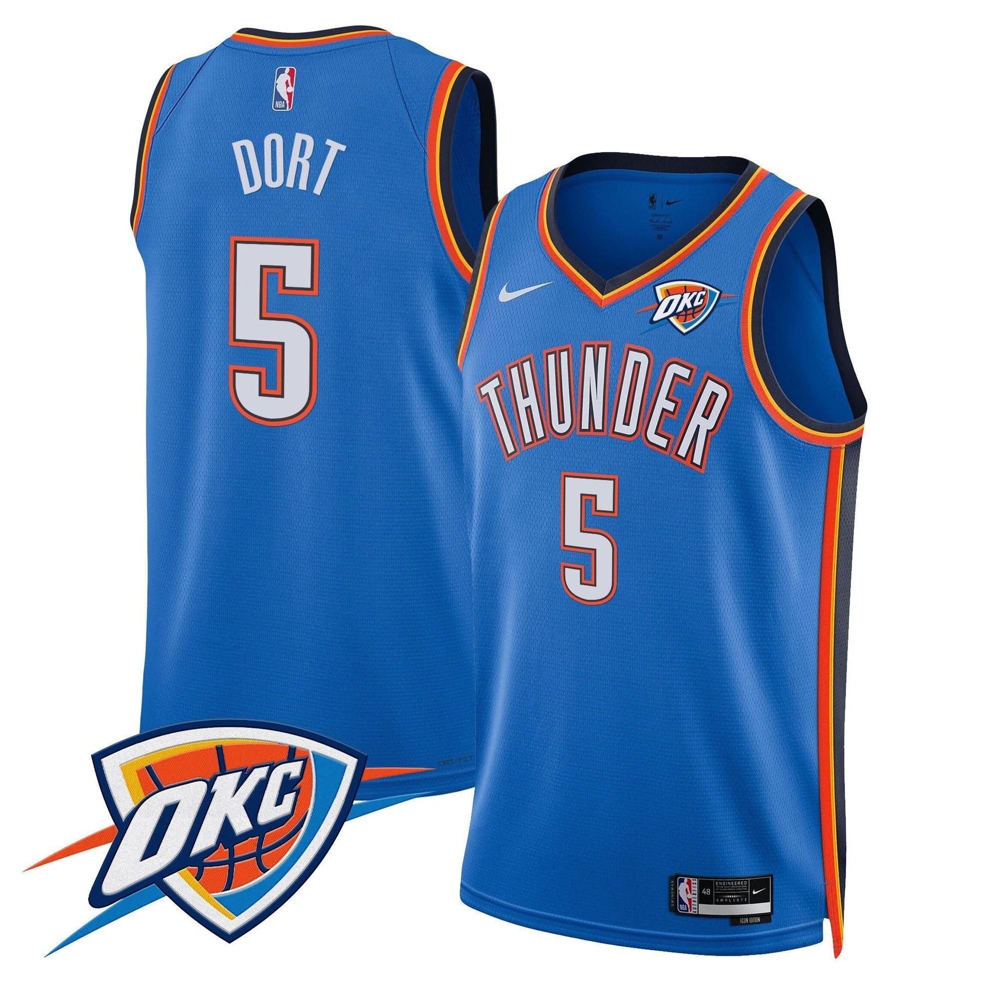 Men's Oklahoma City Thunder Swingman Jersey V2 - All Stitched
