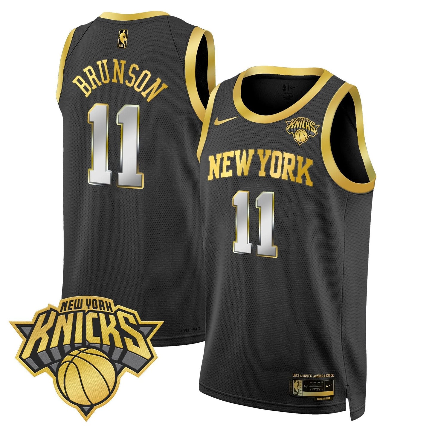 Men's New York Knicks Swingman Jersey V2 - All Stitched
