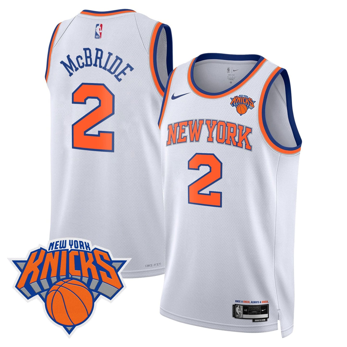 Men's New York Knicks Swingman Jersey V2 - All Stitched