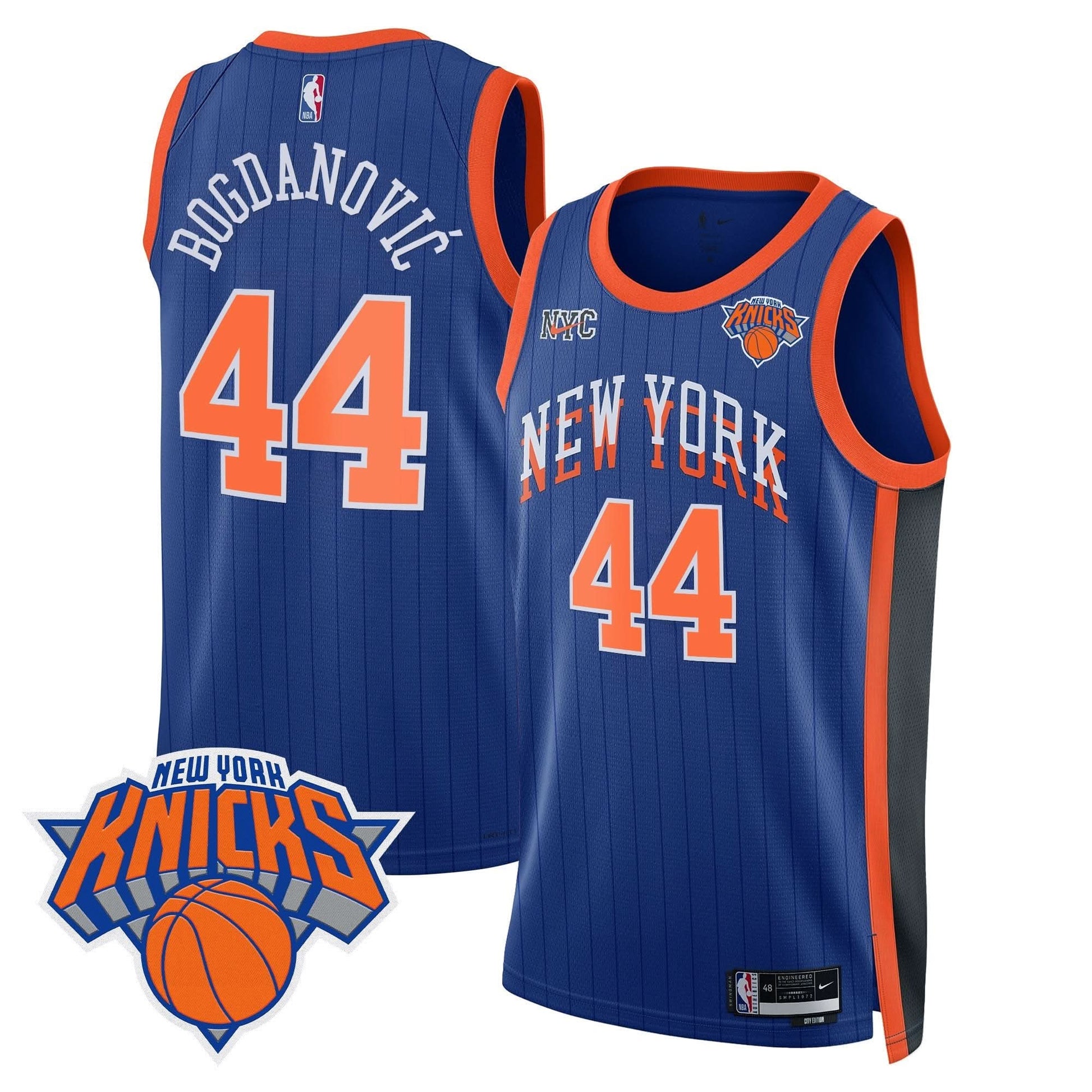 Men's New York Knicks Swingman Jersey V2 - All Stitched