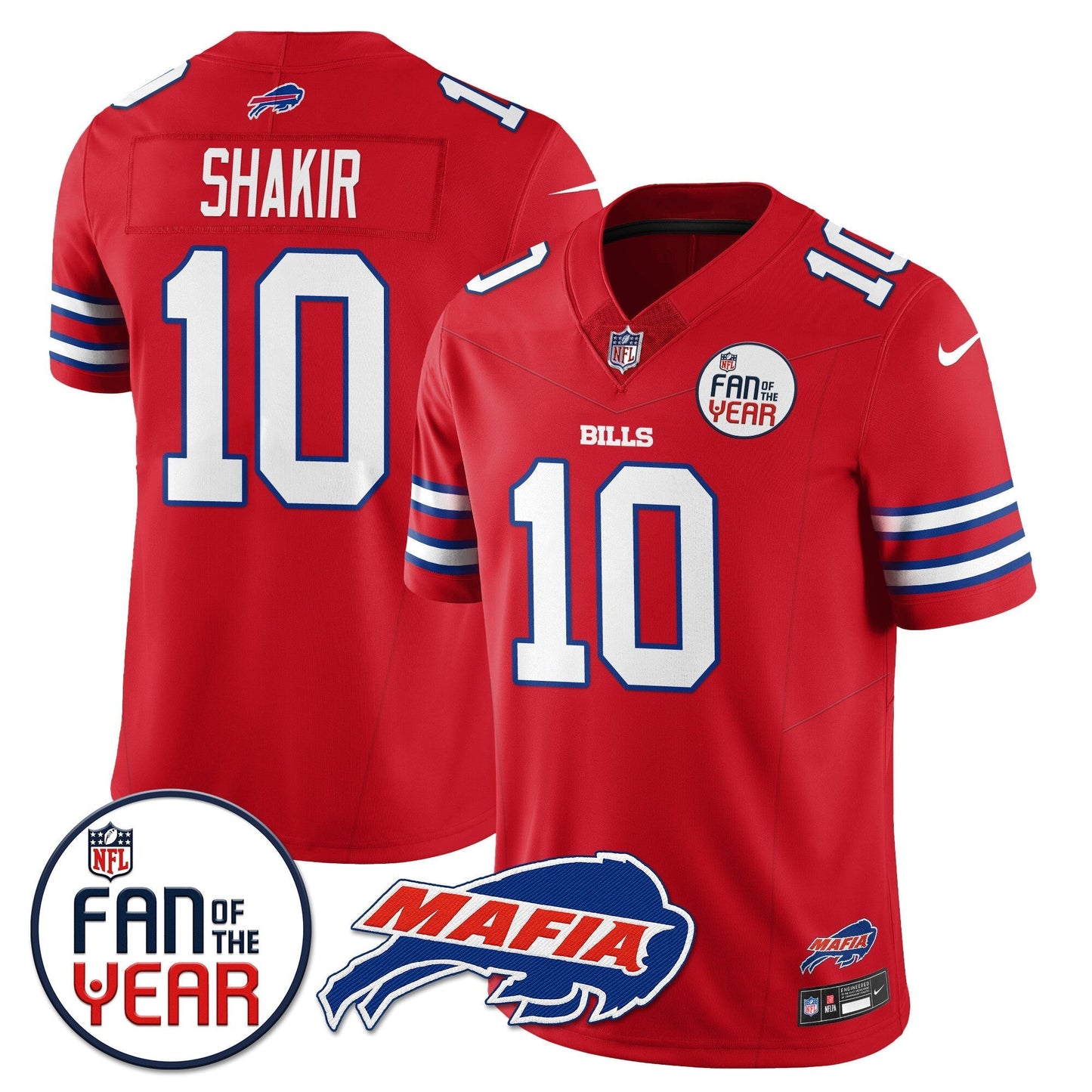 Men's Buffalo Bills "Fan Of The Year" Jersey - All Stitched