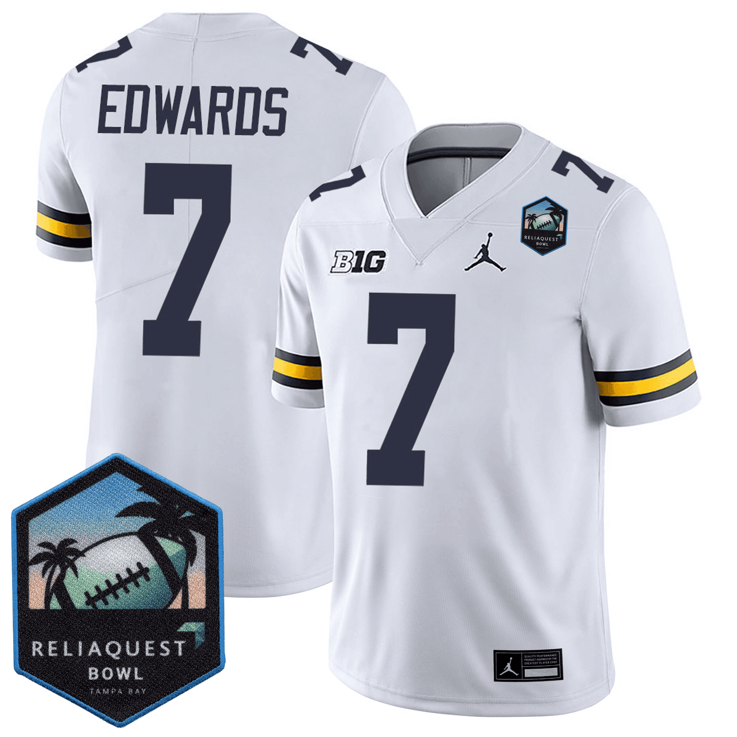 MICH Football 24/25 Jersey - ReliaQuest Bowl Patch