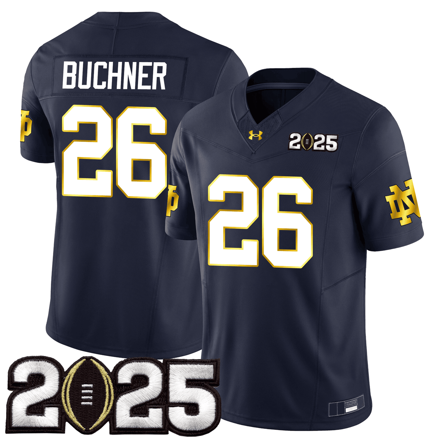 Notre Dame Fighting Irish 24/25 Jersey - CFP Final Patch - All Stitched