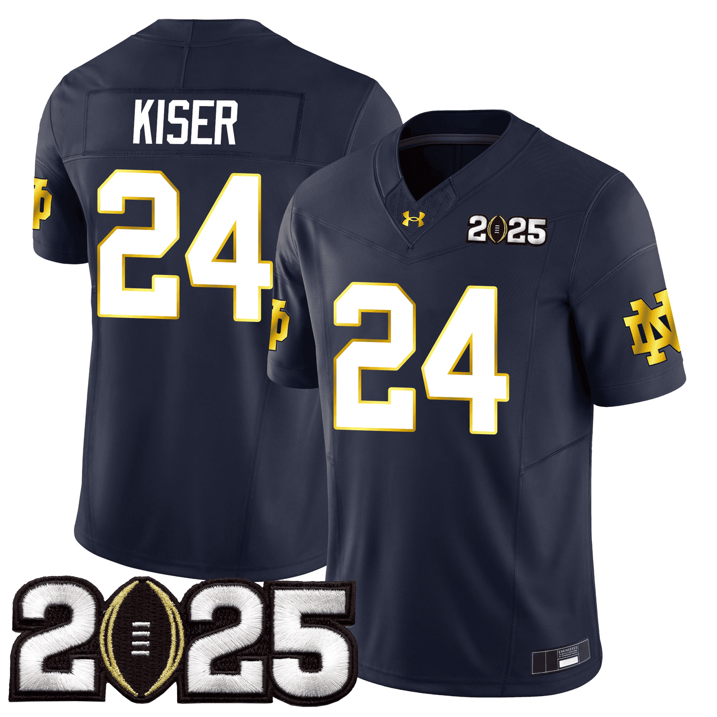 Notre Dame Fighting Irish 24/25 Jersey - CFP Final Patch - All Stitched