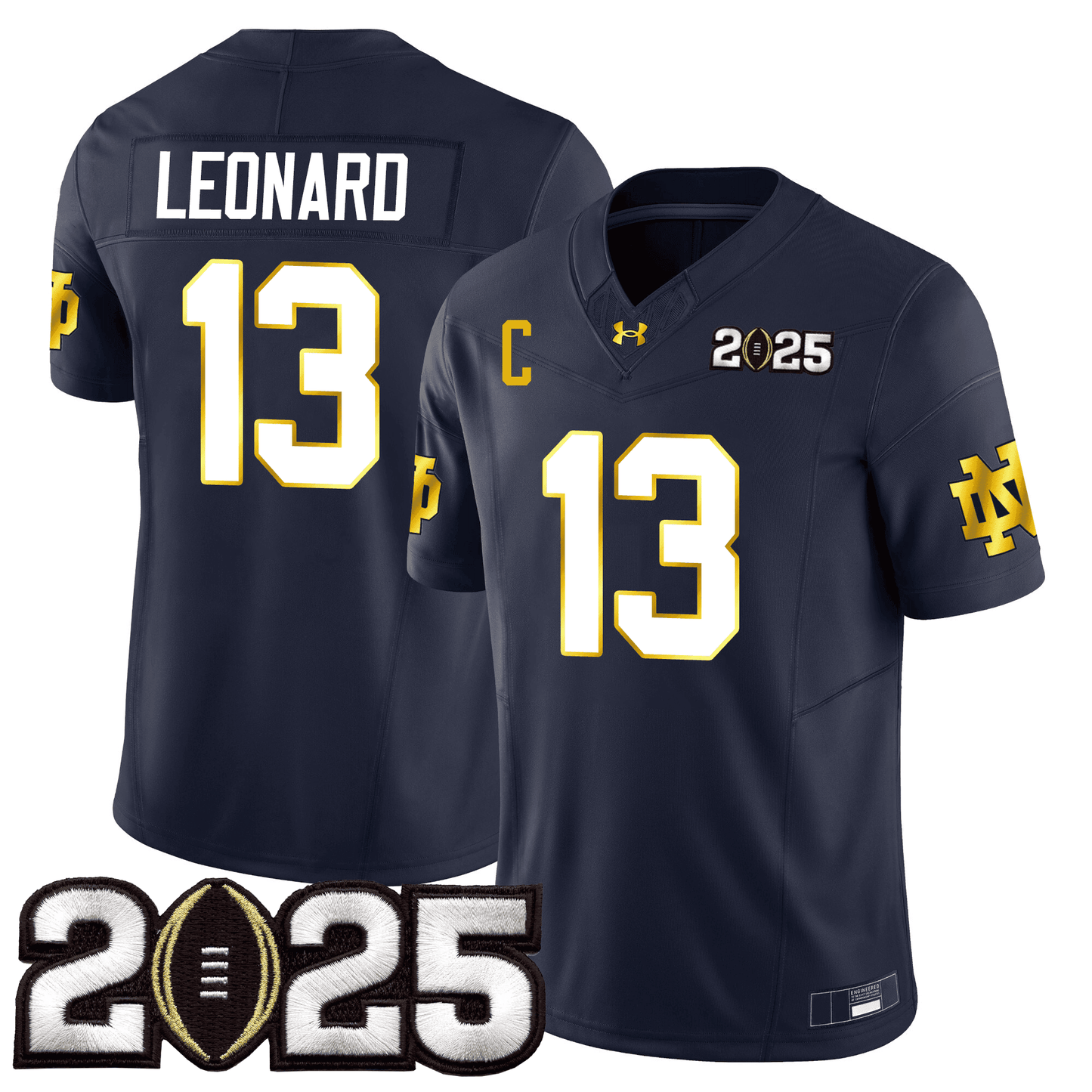 Notre Dame Fighting Irish 24/25 Jersey - CFP Final Patch - All Stitched