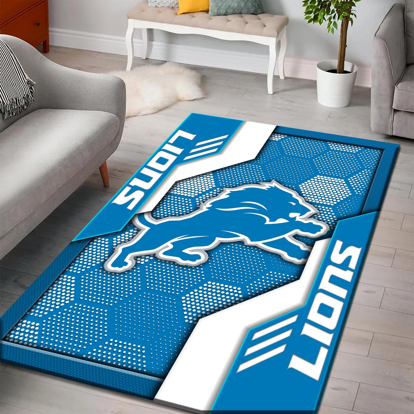 Detroit Lions Rug DMHF3090