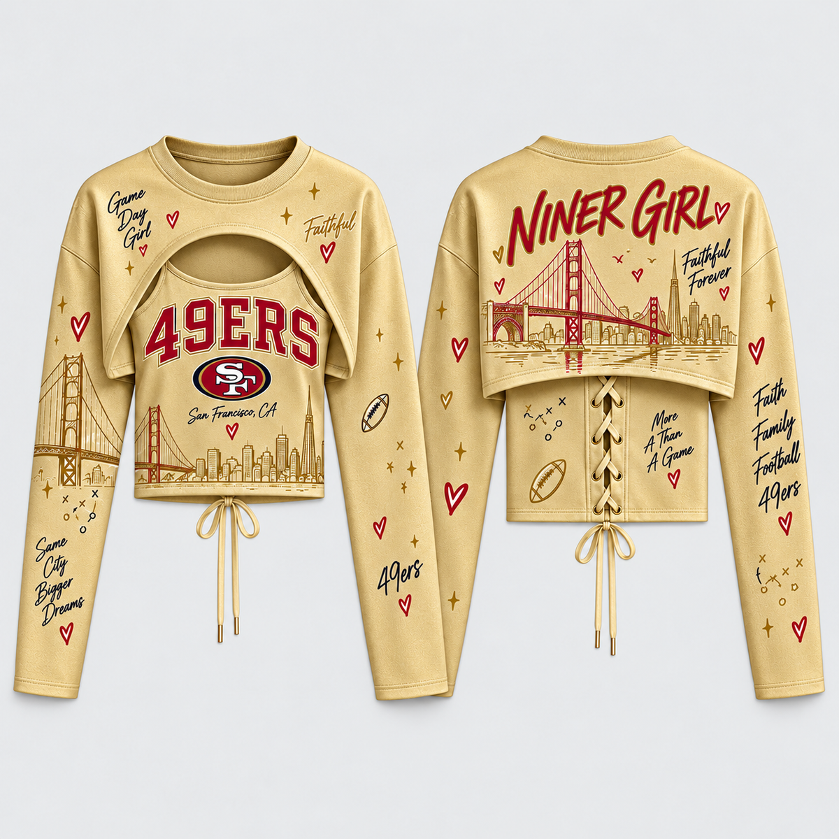 SF "Niner Girl" Shrug Cami - Printed