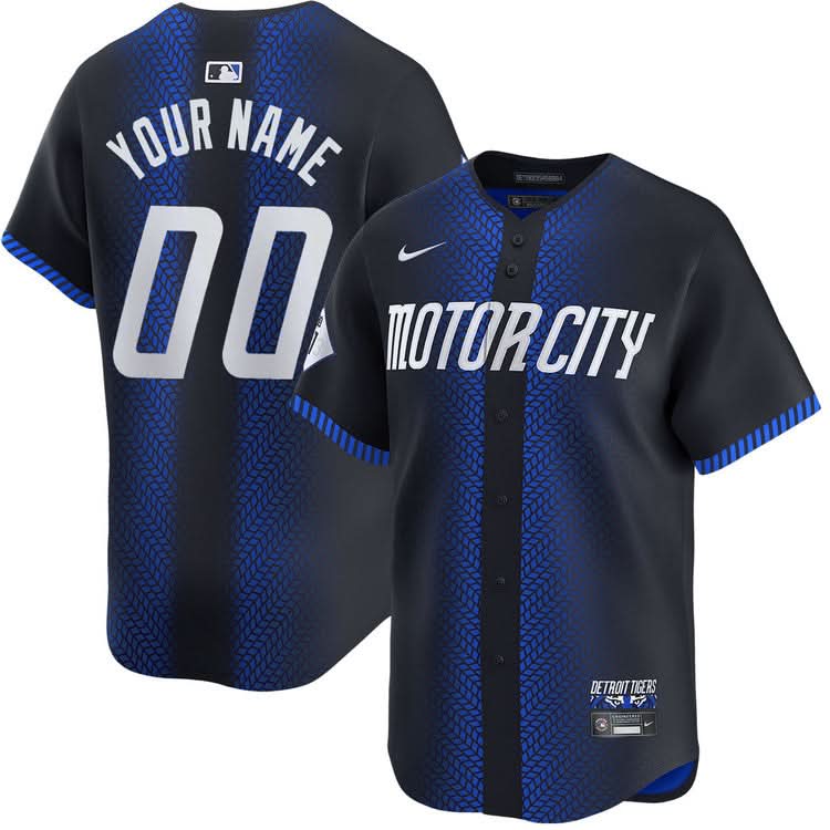 Detroit Tigers City Connect Custom Jersey - All Stitched