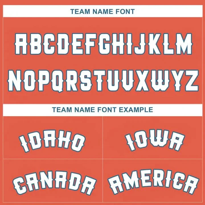 CUSTOM ORANGE 3D DALLAS CITY TEXAS PATTERN BASEBALL JERSEY - PRINTED