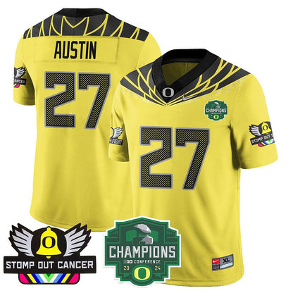 Oregon Alternate 2024 Big Ten Champions Jersey V1 - All Stitched