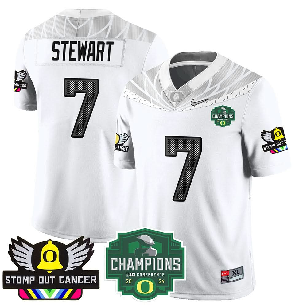 Oregon Alternate 2024 Big Ten Champions Jersey V1 - All Stitched