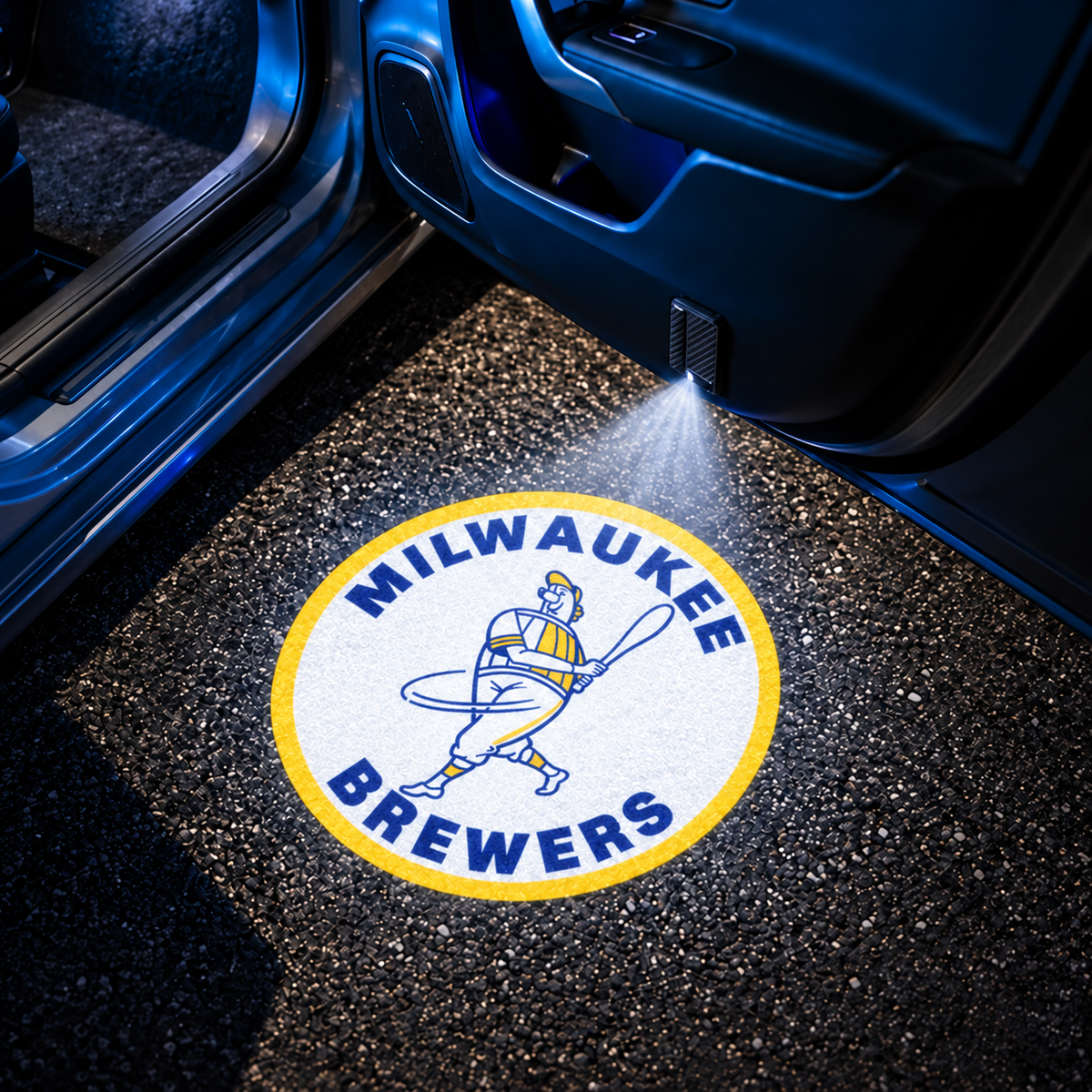 TeamBeam™  Brewers Car Door Projector Lights