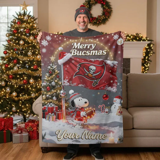 TB x SNP | Premium Christmas Fleece Blanket & Throw Pillow