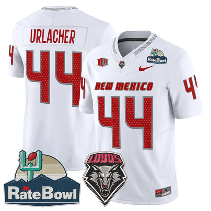 New Mexico Lobos 2025 Rate Bowl Vapor Limited Jersey - All Stitched
