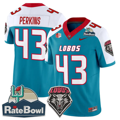 New Mexico Lobos 2025 Rate Bowl Vapor Limited Jersey - All Stitched