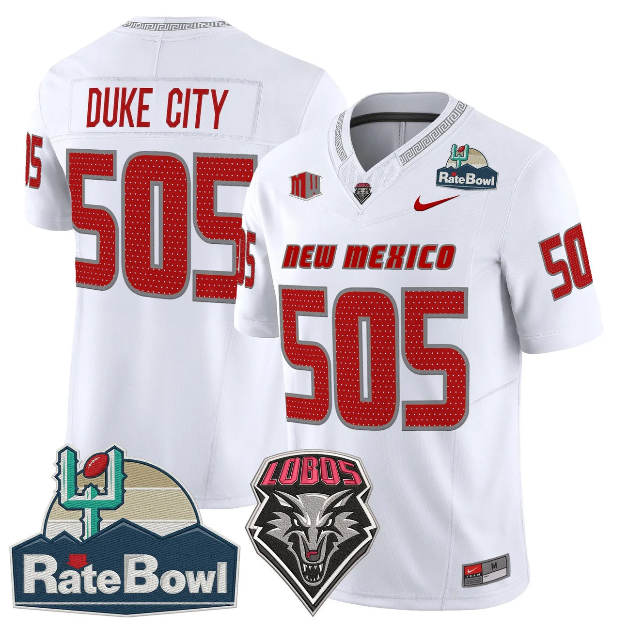 New Mexico Lobos 2025 Rate Bowl Vapor Limited Jersey - All Stitched