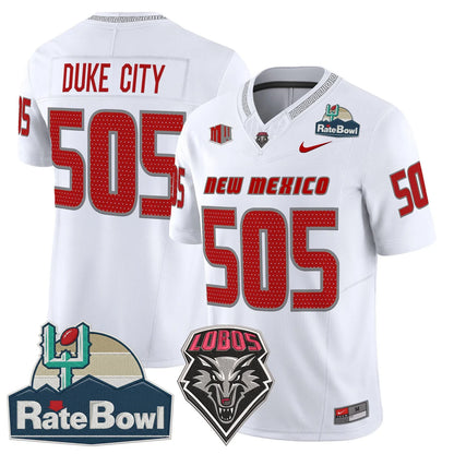 New Mexico Lobos 2025 Rate Bowl Vapor Limited Jersey - All Stitched