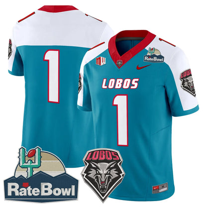 New Mexico Lobos 2025 Rate Bowl Vapor Limited Jersey - All Stitched