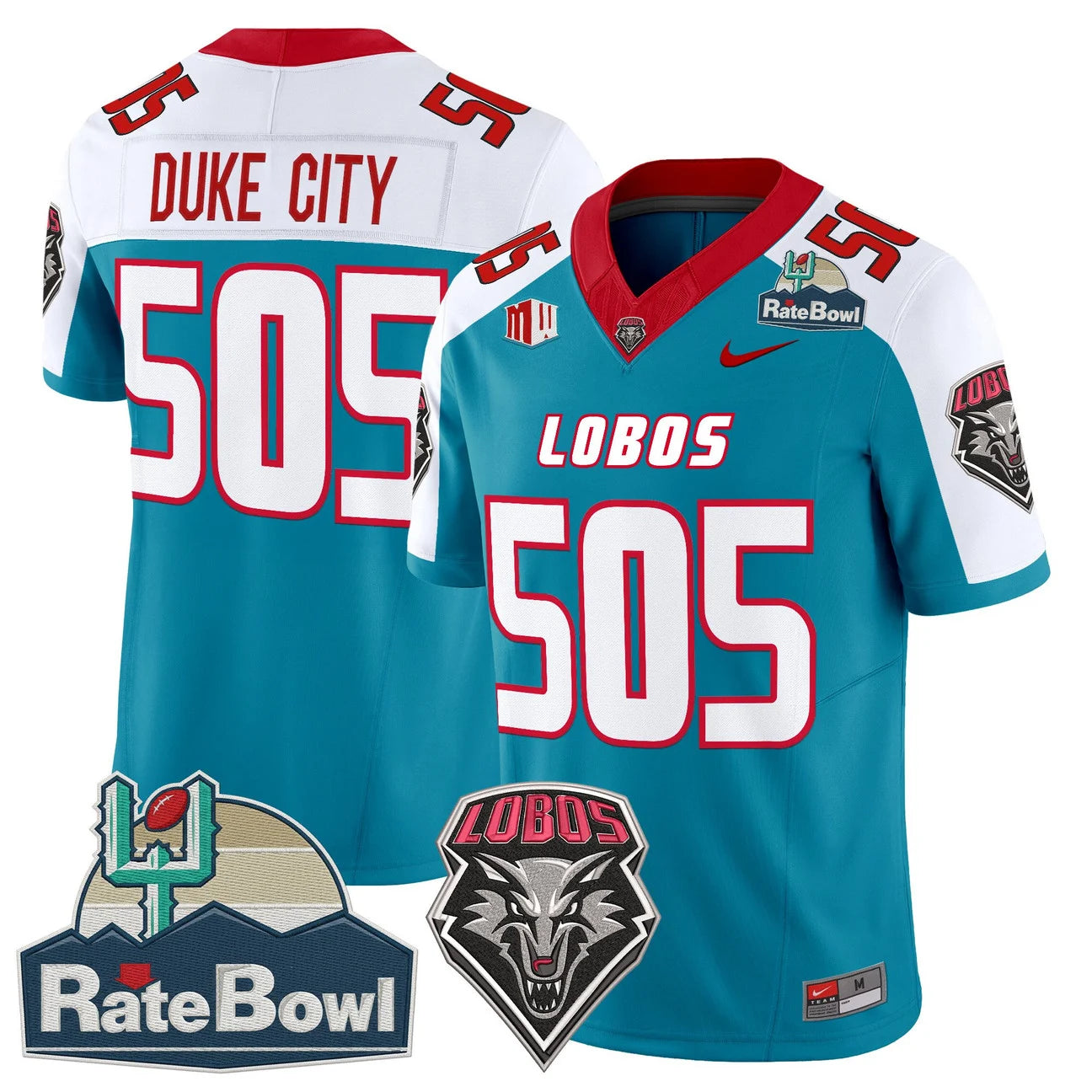 New Mexico Lobos 2025 Rate Bowl Vapor Limited Jersey - All Stitched