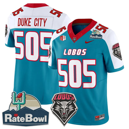 New Mexico Lobos 2025 Rate Bowl Vapor Limited Jersey - All Stitched