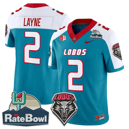 New Mexico Lobos 2025 Rate Bowl Vapor Limited Jersey - All Stitched