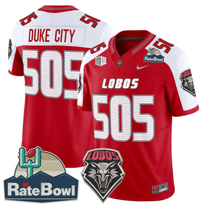 New Mexico Lobos 2025 Rate Bowl Vapor Limited Jersey - All Stitched