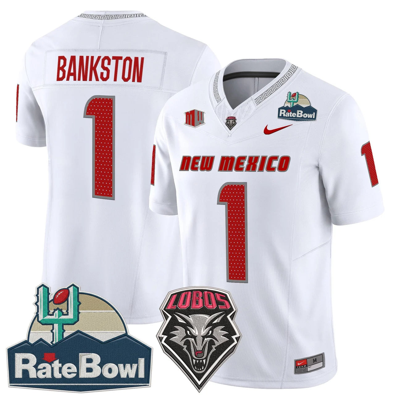 New Mexico Lobos 2025 Rate Bowl Vapor Limited Jersey - All Stitched