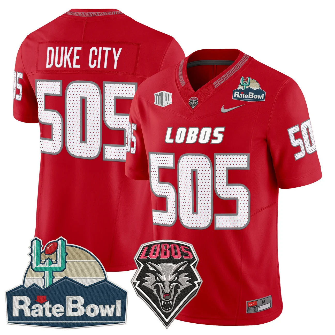 New Mexico Lobos 2025 Rate Bowl Vapor Limited Jersey - All Stitched