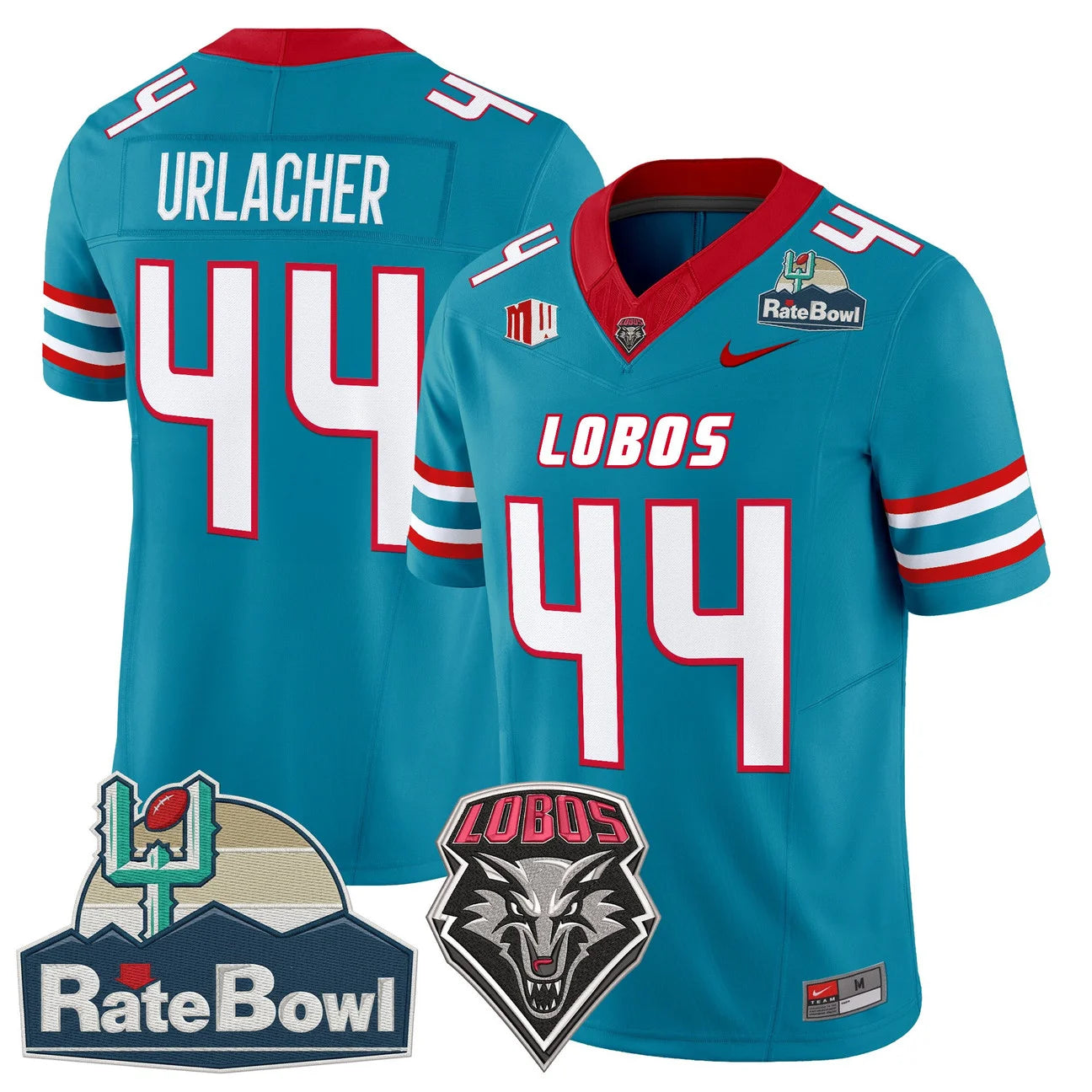 New Mexico Lobos 2025 Rate Bowl Vapor Limited Jersey - All Stitched