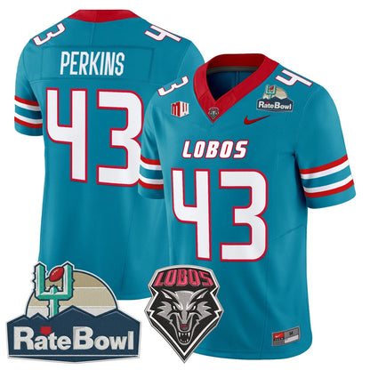 New Mexico Lobos 2025 Rate Bowl Vapor Limited Jersey - All Stitched