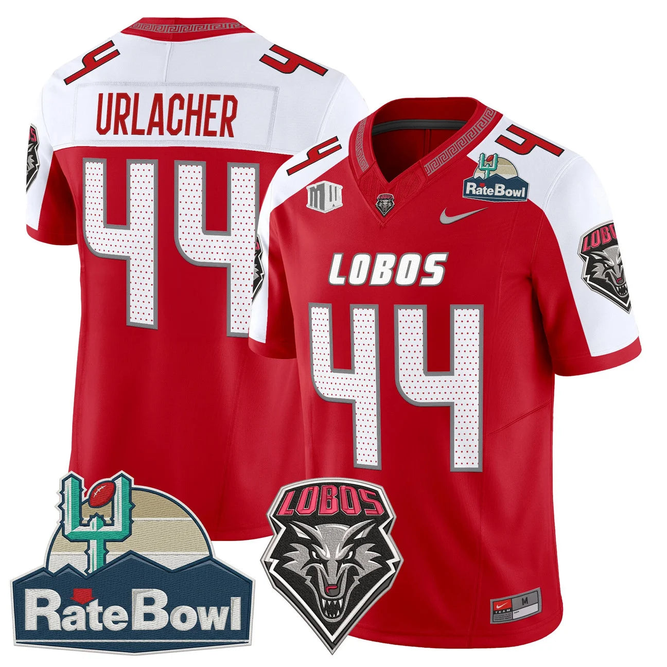 New Mexico Lobos 2025 Rate Bowl Vapor Limited Jersey - All Stitched