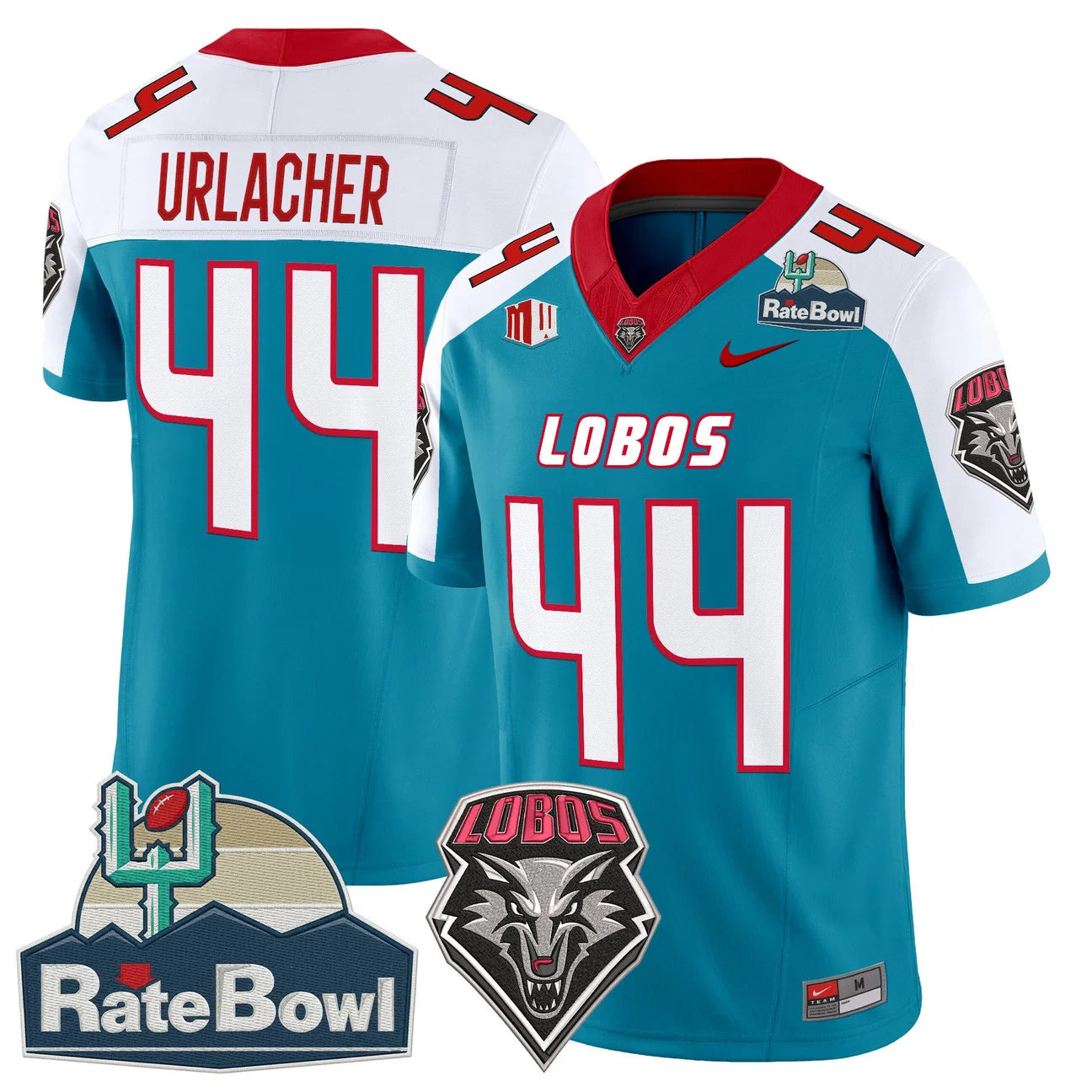 New Mexico Lobos 2025 Rate Bowl Vapor Limited Jersey - All Stitched