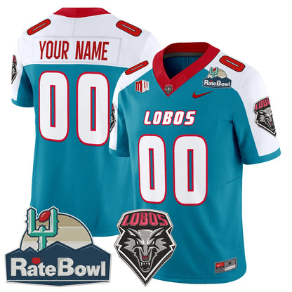 New Mexico Lobos 2025 Rate Bowl Vapor Limited Custom Jersey - All Stitched