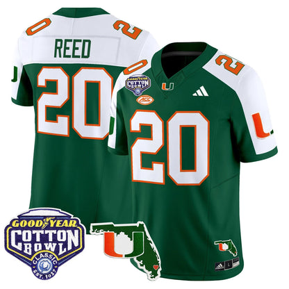 MIA 2025 Cotton Bowl & Florida Patch Vapor Limited Jersey - All Stitched