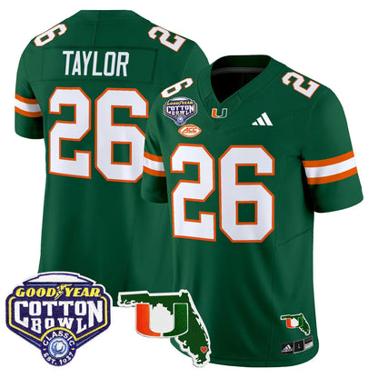 MIA 2025 Cotton Bowl & Florida Patch Vapor Limited Jersey - All Stitched