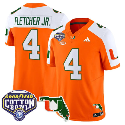 MIA 2025 Cotton Bowl & Florida Patch Vapor Limited Jersey - All Stitched