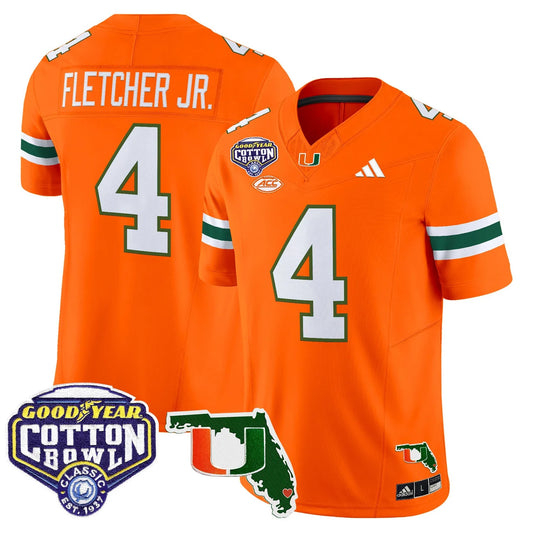 MIA 2025 Cotton Bowl & Florida Patch Vapor Limited Jersey - All Stitched