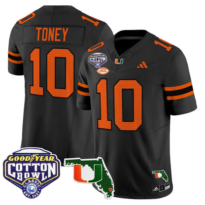 MIA 2025 Cotton Bowl & Florida Patch Vapor Limited Jersey - All Stitched