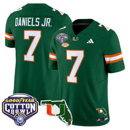 MIA 2025 Cotton Bowl & Florida Patch Vapor Limited Jersey - All Stitched
