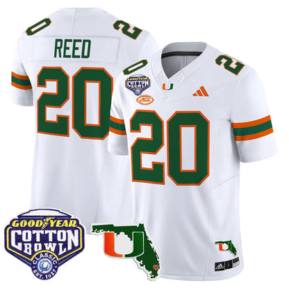 MIA 2025 Cotton Bowl & Florida Patch Vapor Limited Jersey - All Stitched