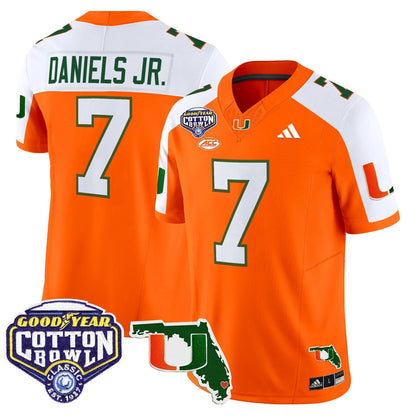 MIA 2025 Cotton Bowl & Florida Patch Vapor Limited Jersey - All Stitched