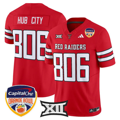 Texas Tech Red Raiders 2025 Orange Bowl Vapor Limited Jersey V2 - All Stitched