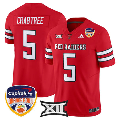 Texas Tech Red Raiders 2025 Orange Bowl Vapor Limited Jersey V2 - All Stitched