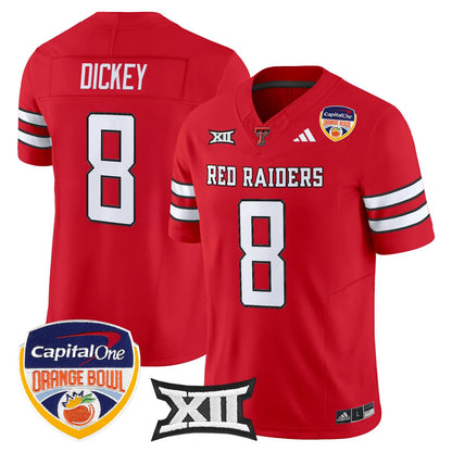 Texas Tech Red Raiders 2025 Orange Bowl Vapor Limited Jersey V2 - All Stitched