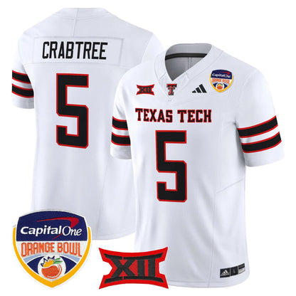 Texas Tech Red Raiders 2025 Orange Bowl Vapor Limited Jersey V2 - All Stitched