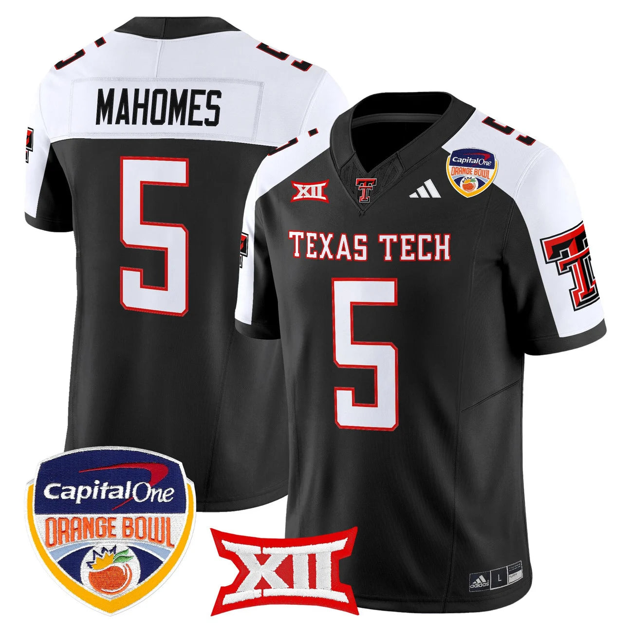 Texas Tech Red Raiders 2025 Orange Bowl Vapor Limited Jersey V2 - All Stitched