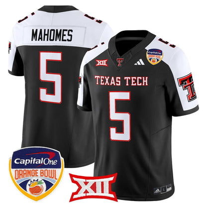 Texas Tech Red Raiders 2025 Orange Bowl Vapor Limited Jersey V2 - All Stitched
