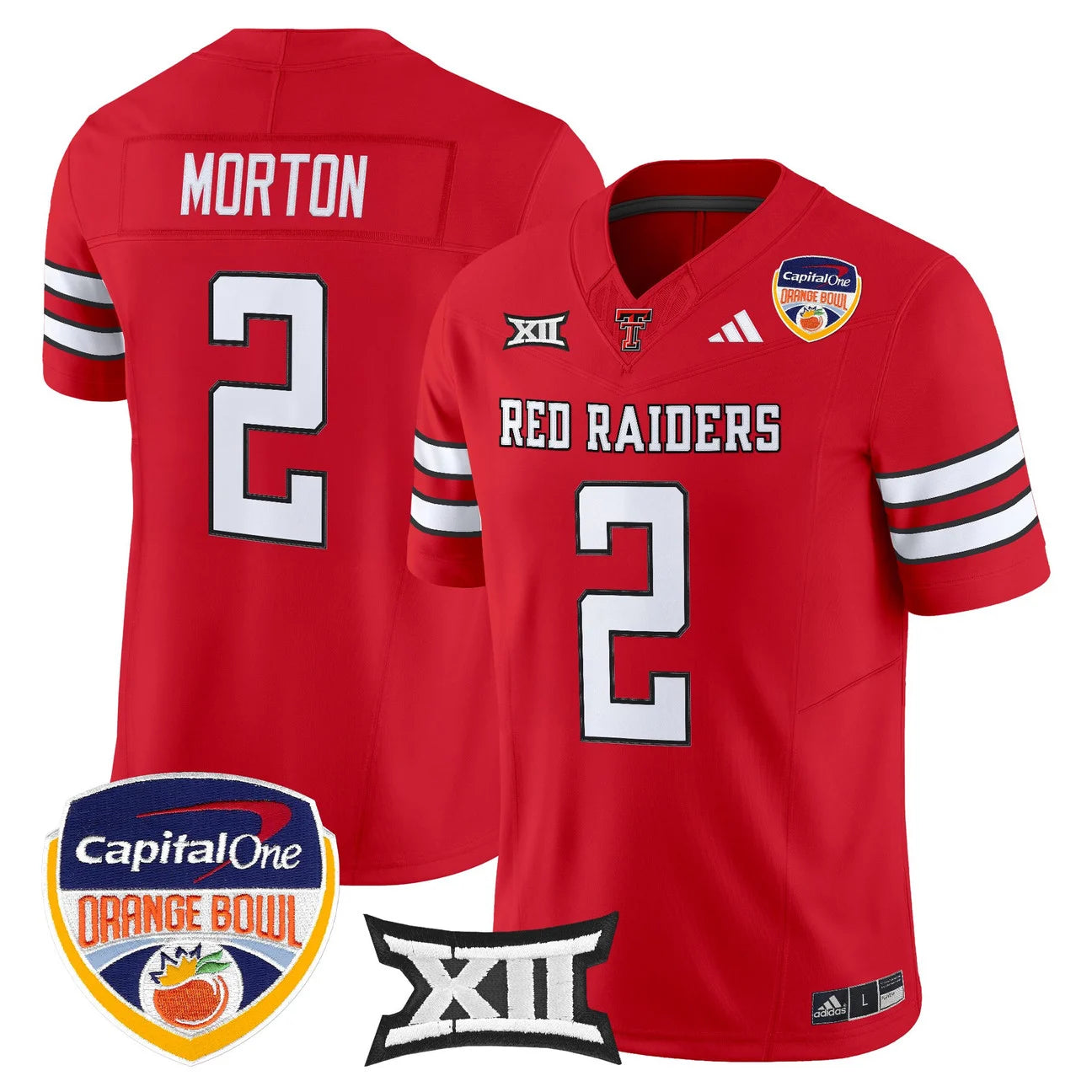 Texas Tech Red Raiders 2025 Orange Bowl Vapor Limited Jersey V2 - All Stitched