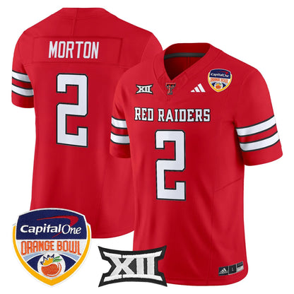 Texas Tech Red Raiders 2025 Orange Bowl Vapor Limited Jersey V2 - All Stitched
