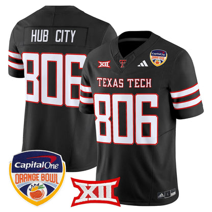 Texas Tech Red Raiders 2025 Orange Bowl Vapor Limited Jersey V2 - All Stitched
